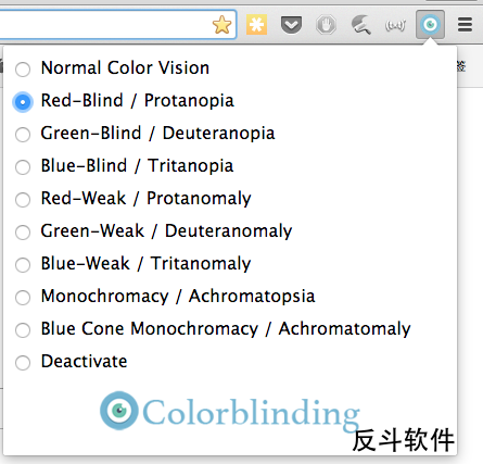 Colorblinding - 显示色弱人士浏览网页的结果[Chrome 扩展]丨www.apprcn.com 反斗软件