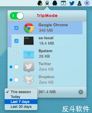 TripMode - 拦截程序连接网络[OS X]丨www.apprcn.com 反斗软件